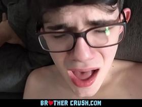 BrotherCrush - Little Stepbrother With A Huge Dick Gets Anally Pounded