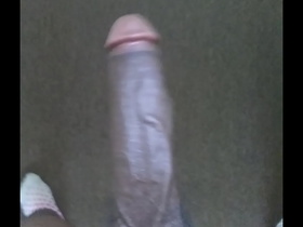 Stroking Big Black Dick on A Rainy Day