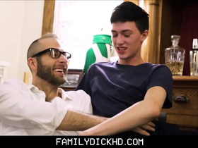 Virgin Twink Step Son Finds Gay Porn In His Step Dad's Man Cave And Gets Fucked