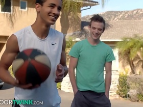 NextDoorTwink - Scott Finn Helps Young Black Teen With His Form